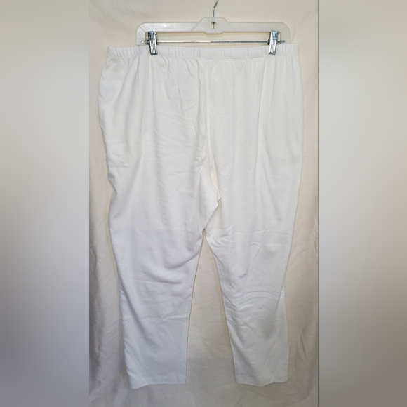 Pre-Loved Women’s Land’s End White Sweatpants Size 1X/P - Picture 2 of 10